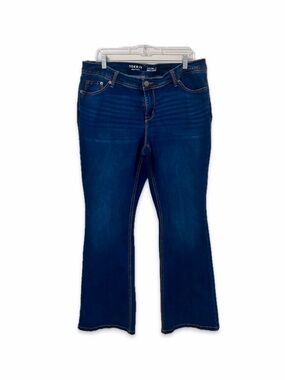 Torrid Tall Luxe Slim Boot Super Stretch Jeans Size 16T Dark Wash 36x32
